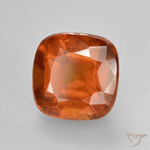 granate hessonita Naranja fuego natural de 2.08 ct, Forma Cojín, SI