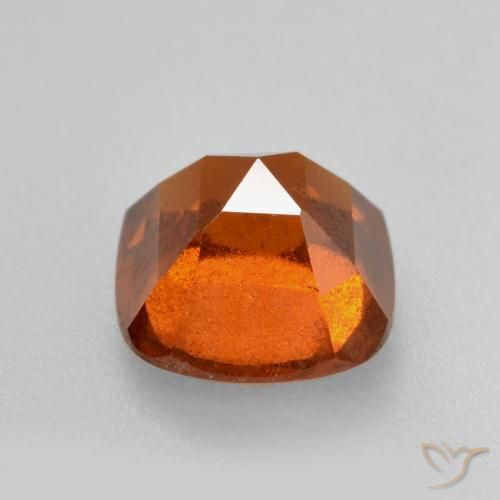granate hessonita Naranja fuego natural de 2.08 ct, Forma Cojín, SI