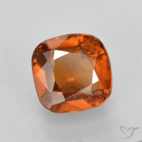 granate hessonita Naranja oscuro natural de 2.07 ct, Forma Cojín, SI