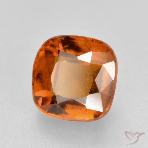 granate hessonita Naranja oscuro natural de 2.26 ct, Forma Cojín, VS-SI
