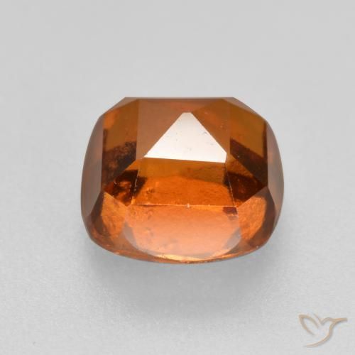 granate hessonita Naranja oscuro natural de 2.26 ct, Forma Cojín, VS-SI