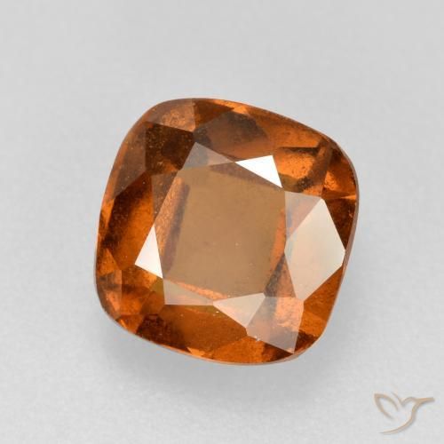 granate hessonita Naranja oscuro natural de 2.19 ct, Forma Cojín, VS-SI