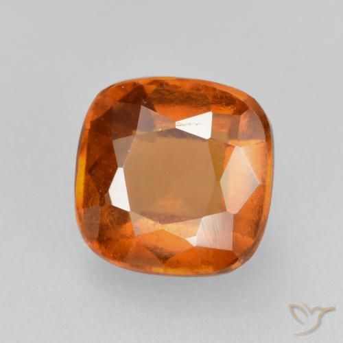 granate hessonita Naranja oscuro natural de 2.16 ct, Forma Cojín, VS-SI