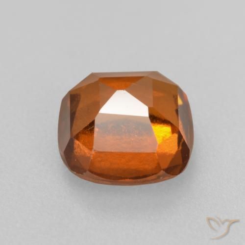 granate hessonita Naranja oscuro natural de 2.16 ct, Forma Cojín, VS-SI