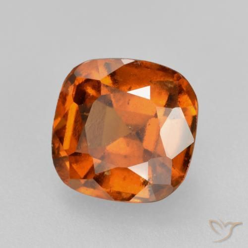 granate hessonita Naranja oscuro natural de 2.01 ct, Forma Cojín, VS-SI