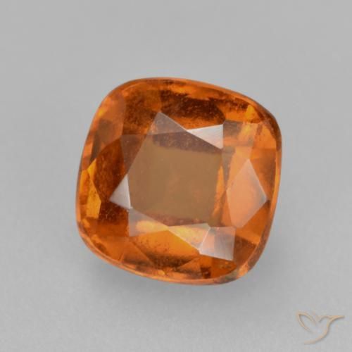 granate hessonita Naranja oscuro natural de 2.08 ct, Forma Cojín, VS-SI