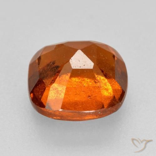 granate hessonita Naranja medio natural de 2.22 ct, Forma Cojín, SI