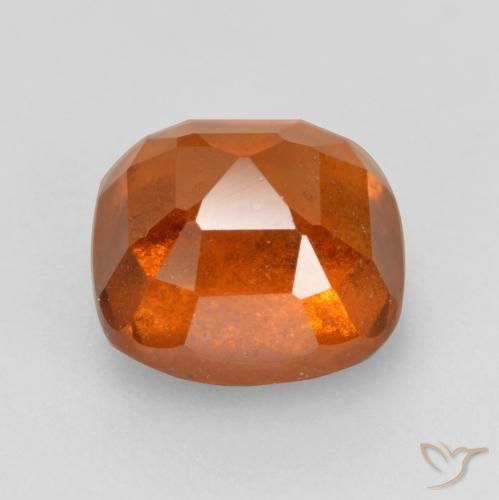 granate hessonita Naranja medio natural de 2.19 ct, Forma Cojín, SI