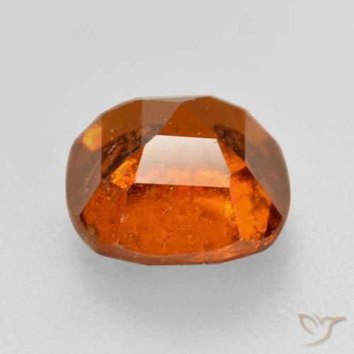 granate hessonita Naranja fuego natural de 2.02 ct, Forma Cojín, SI