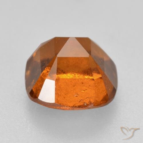 granate hessonita Ámbar naranja natural de 2.14 ct, Forma Cojín, SI