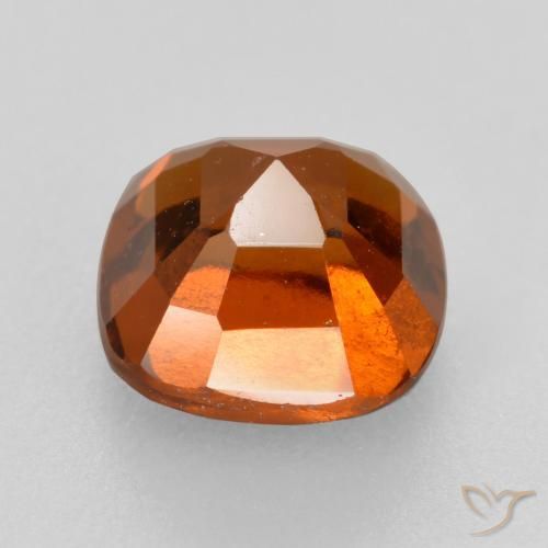 granate hessonita Naranja oscuro natural de 2.17 ct, Forma Cojín, VS