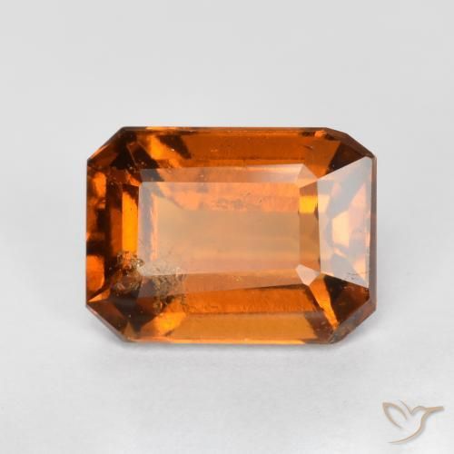 granate hessonita Naranja medio natural de 2.00 ct, Corte Octágono / Esmeralda, SI