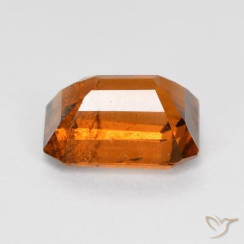 granate hessonita Naranja medio natural de 2.00 ct, Corte Octágono / Esmeralda, SI