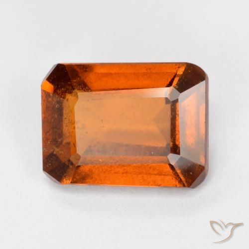 granate hessonita Naranja oscuro natural de 2.34 ct, Corte Octágono / Esmeralda, SI