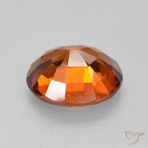 granate hessonita Naranja oscuro natural de 1.86 ct, Ovalada, VS