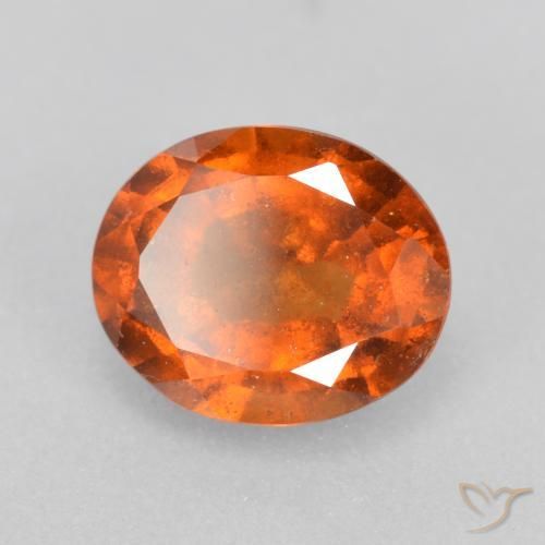 granate hessonita Naranja medio natural de 1.97 ct, Ovalada, SI