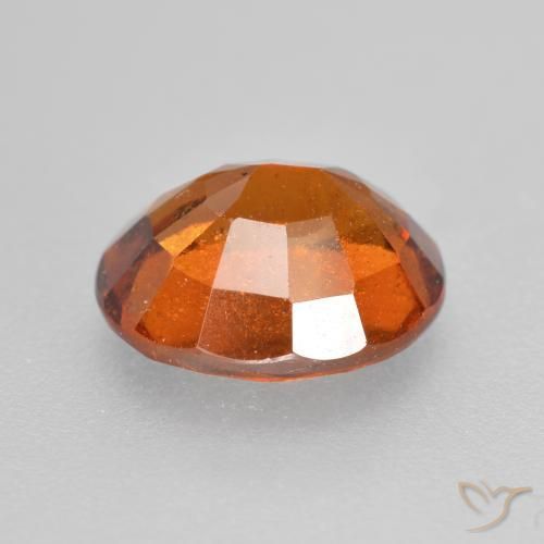 granate hessonita Naranja oscuro natural de 2.25 ct, Ovalada, SI
