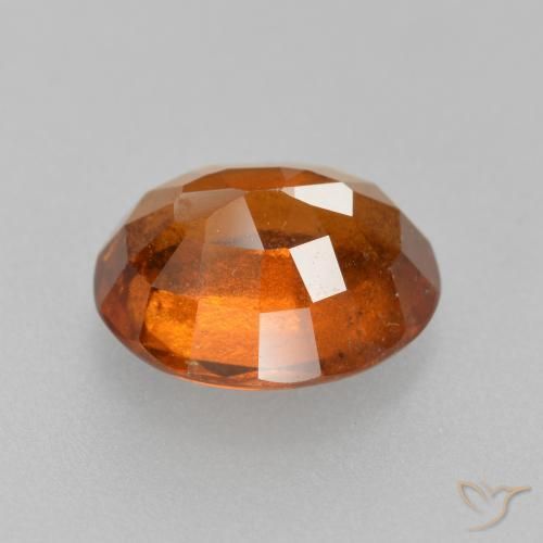 granate hessonita Naranja oscuro medio natural de 2.23 ct, Ovalada, VS-SI