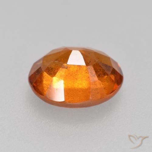 granate hessonita Naranja oscuro natural de 2.06 ct, Ovalada, SI