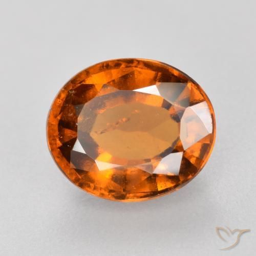 granate hessonita Naranja rojizo natural de 1.98 ct, Ovalada, VS-SI