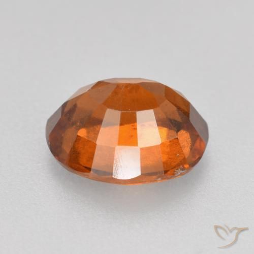 granate hessonita Naranja oscuro medio natural de 1.81 ct, Ovalada, VS-SI