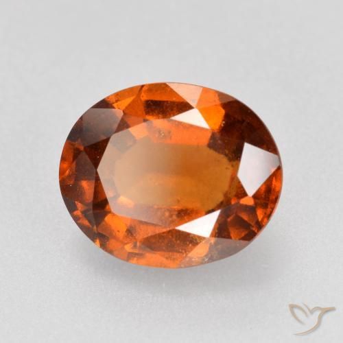 granate hessonita Naranja rojizo natural de 2.27 ct, Ovalada, VS-SI