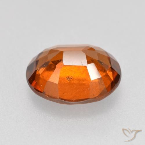 granate hessonita Naranja rojizo natural de 2.27 ct, Ovalada, VS-SI