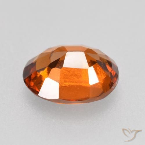 granate hessonita Naranja oscuro natural de 1.62 ct, Ovalada, VS-SI