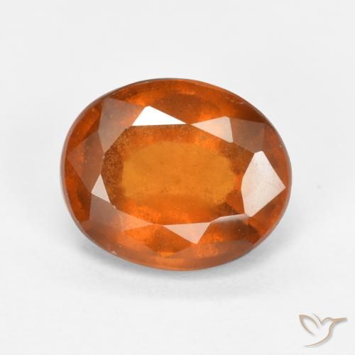 1.91ct Natural Naranja medio Granate Hessonita, Ovalada, SI