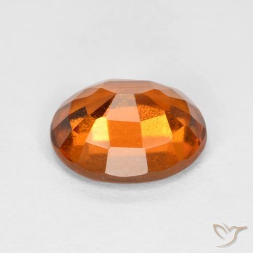 granate hessonita Naranja oscuro natural de 2.12 ct, Ovalada, SI
