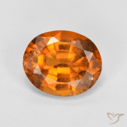 2.09ct Natural Naranja medio Granate Hessonita, Ovalada, SI