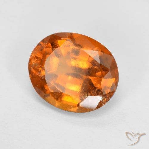 granate hessonita Naranja medio natural de 2.09 ct, Ovalada, SI