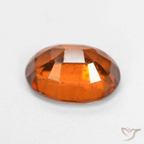 granate hessonita Naranja oscuro natural de 1.93 ct, Ovalada, VS