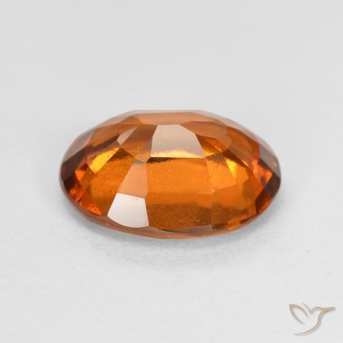 granate hessonita Naranja medio natural de 1.66 ct, Ovalada, VS