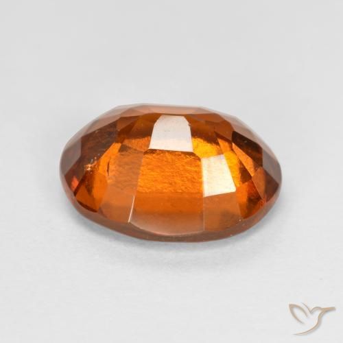 granate hessonita Naranja oscuro medio natural de 2.52 ct, Ovalada, VS