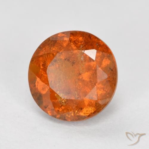 granate hessonita Naranja medio natural de 1.71 ct, Redondo, SI