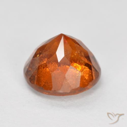 granate hessonita Naranja medio natural de 1.71 ct, Redondo, SI