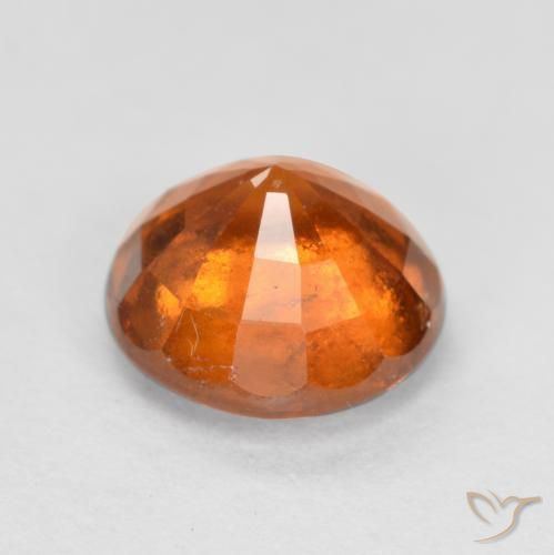 granate hessonita Naranja medio natural de 1.64 ct, Redondo, SI