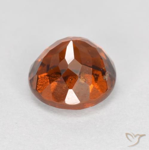 granate hessonita Naranja oscuro natural de 1.76 ct, Redondo, VS-SI