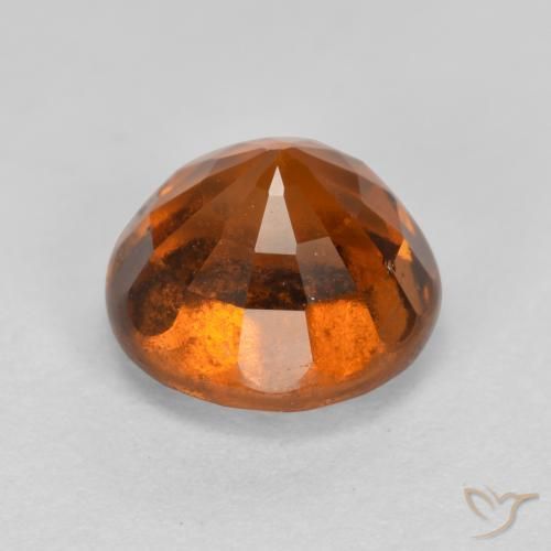 granate hessonita Naranja oscuro natural de 1.87 ct, Redondo, VS-SI