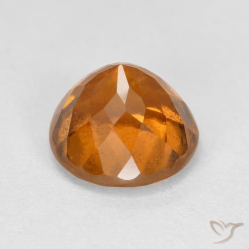 granate hessonita Naranja medio natural de 1.61 ct, Redondo, VS-SI