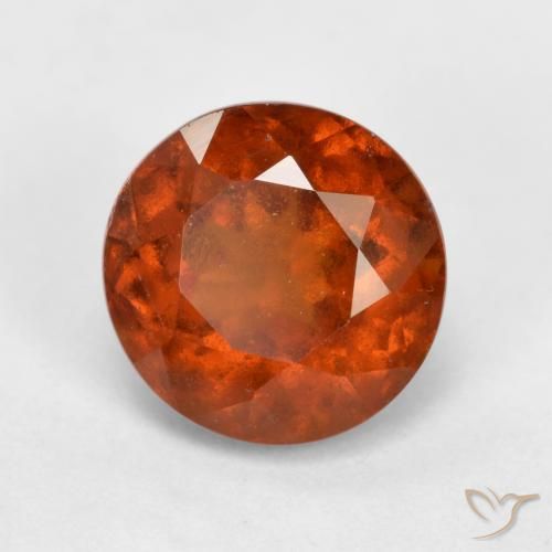 granate hessonita Naranja fuego natural de 1.90 ct, Redondo, VS-SI