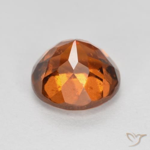 granate hessonita Naranja medio natural de 1.59 ct, Redondo, VS