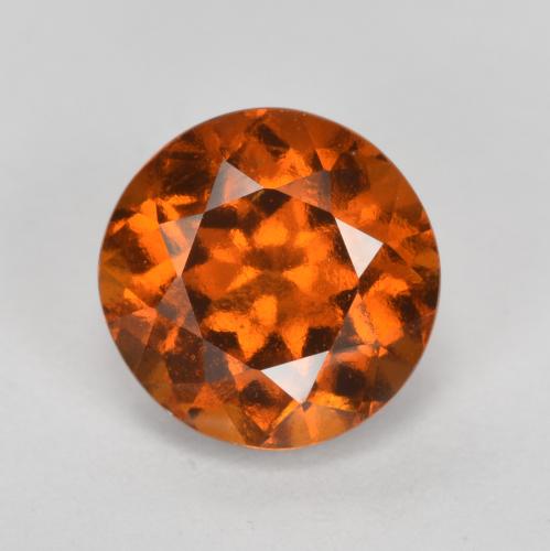 granate hessonita Naranja medio natural de 1.71 ct, Corte Redondo, VS