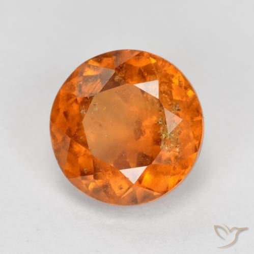 granate hessonita Naranja medio natural de 1.79 ct, Redondo, SI