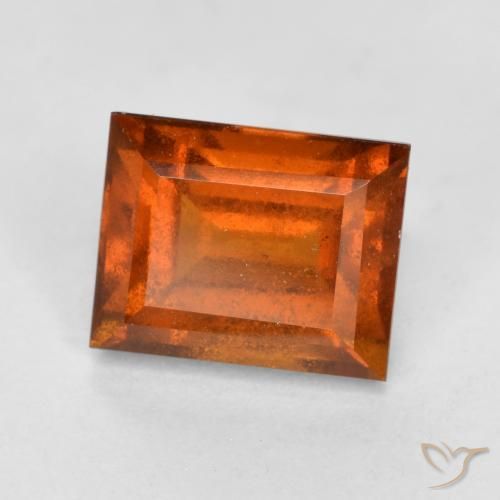 granate hessonita Ámbar naranja natural de 2.01 ct, Corte Baguette, VS-SI
