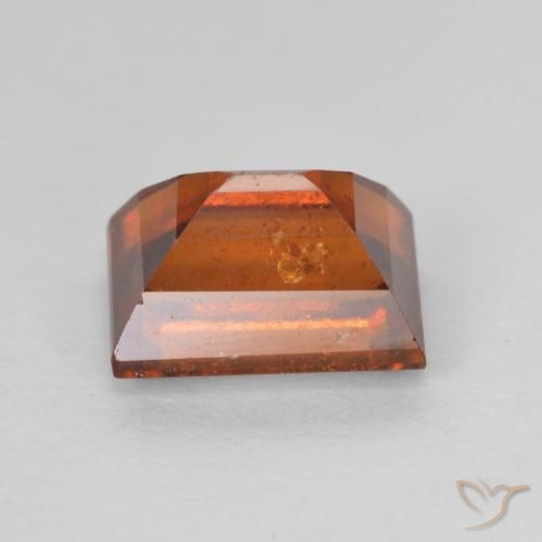 granate hessonita Medium Dark-Orange natural de 2.13 ct, Corte Baguette, VS-SI