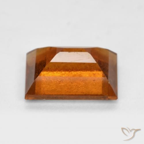 granate hessonita Naranja oscuro natural de 1.89 ct, Corte Baguette, VS-SI