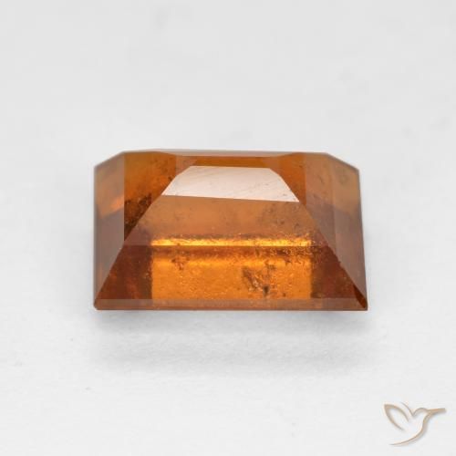 granate hessonita Naranja oscuro natural de 2.44 ct, Corte Baguette, VS-SI