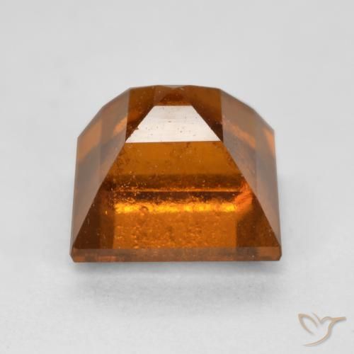granate hessonita Naranja oscuro natural de 1.59 ct, Cuadrado, VS-SI